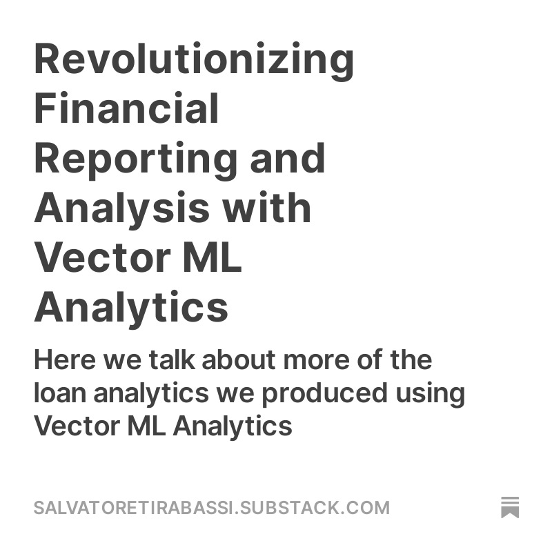 This is a title block for a blog post for Vector ML Analytics.